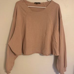 tan long sleeve crop